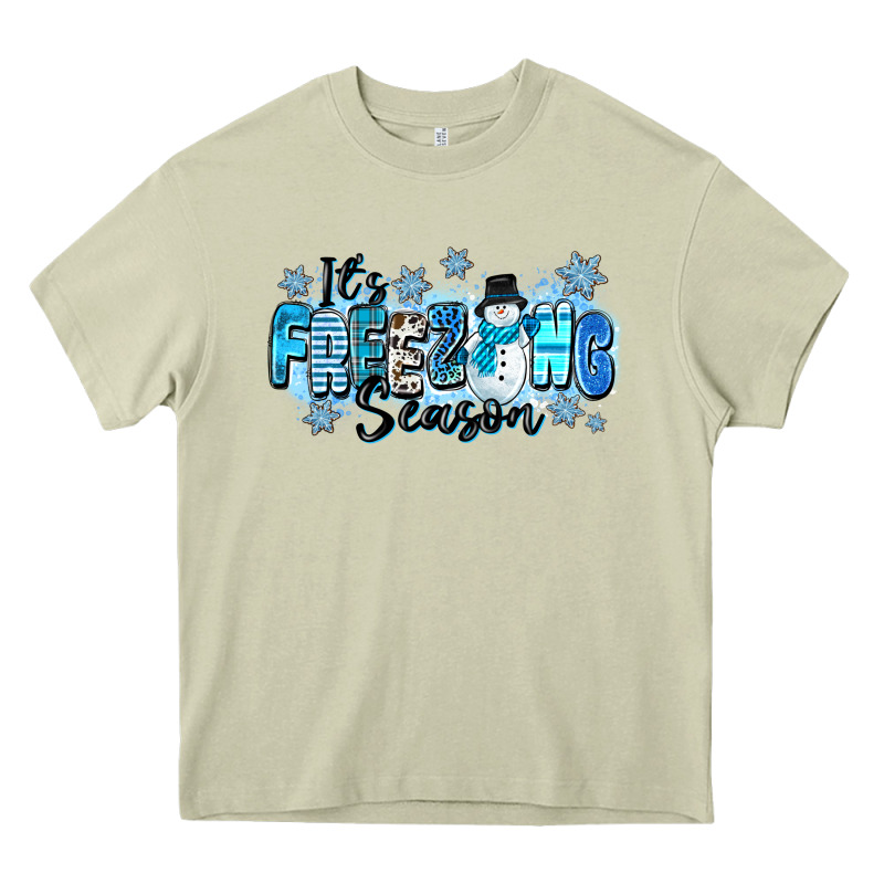 It's Freezing Season Heavy Core Tee by Zillion Design Studio | Teevron