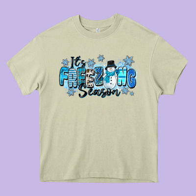 It's Freezing Season Heavy Core Tee Designed By Zillion Design Studio