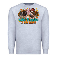 Heather Grey Fall Cutest Pumpkin In The Patch Pig Premium Sweatshirt - LillyAllenDesigns