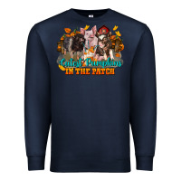 Navy Fall Cutest Pumpkin In The Patch Pig Premium Sweatshirt - LillyAllenDesigns