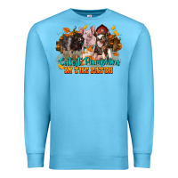 Ocean Blue Fall Cutest Pumpkin In The Patch Pig Premium Sweatshirt - LillyAllenDesigns
