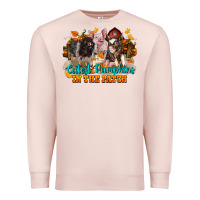 Pale Pink Fall Cutest Pumpkin In The Patch Pig Premium Sweatshirt - LillyAllenDesigns