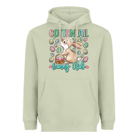 Matcha cottontail bunny club Heavyweight Hoodie - LillyAllenDesigns