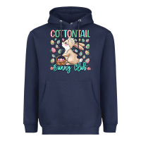 Navy cottontail bunny club Heavyweight Hoodie - LillyAllenDesigns