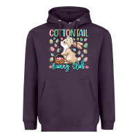 Plum cottontail bunny club Heavyweight Hoodie - LillyAllenDesigns