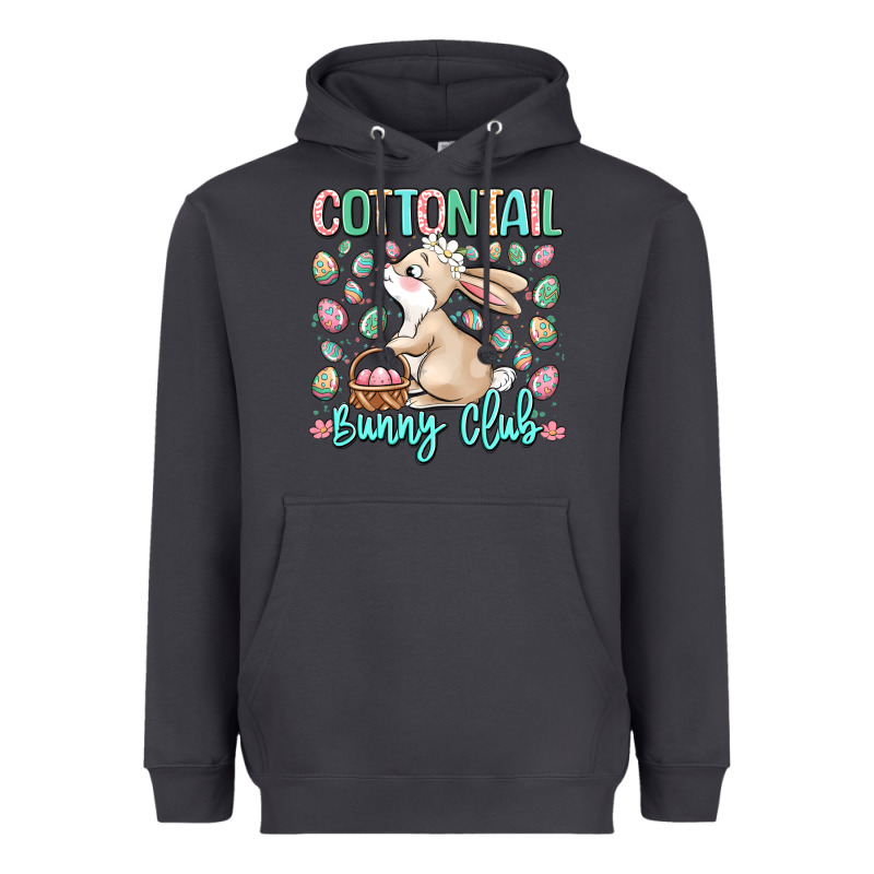 Cottontail Bunny Club Heavyweight Hoodie by LillyAllenDesigns | Teevron