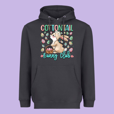 Cottontail Bunny Club Heavyweight Hoodie Designed By Lillyallendesigns