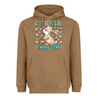 Toasted Coconut cottontail bunny club Heavyweight Hoodie - LillyAllenDesigns