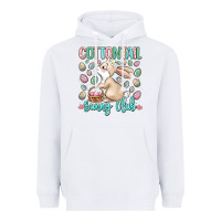 White cottontail bunny club Heavyweight Hoodie - LillyAllenDesigns