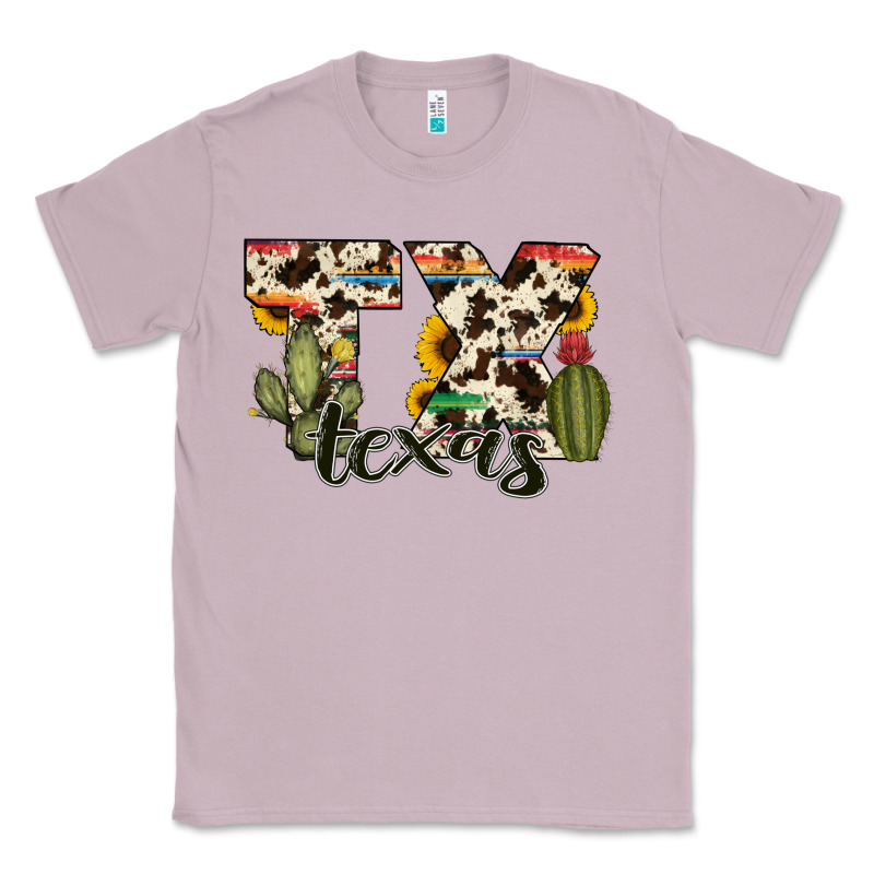 Texas State Cowhide Serape Cactus Classic Tee by RanaPortraitStore | Teevron