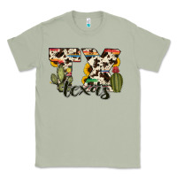 Matcha texas state cowhide serape cactus Classic Tee - RanaPortraitStore