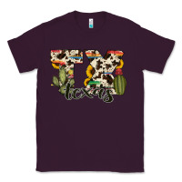 Plum texas state cowhide serape cactus Classic Tee - RanaPortraitStore