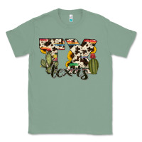 Sage texas state cowhide serape cactus Classic Tee - RanaPortraitStore