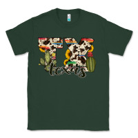 Sports Green texas state cowhide serape cactus Classic Tee - RanaPortraitStore