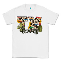 White texas state cowhide serape cactus Classic Tee - RanaPortraitStore