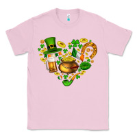 Bubblegum Pink St Patricks heart Classic Tee - AdoDesignShop
