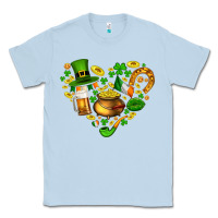 Dusty Blue St Patricks heart Classic Tee - AdoDesignShop