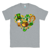 Heather Grey St Patricks heart Classic Tee - AdoDesignShop