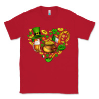 Red St Patricks heart Classic Tee - AdoDesignShop