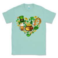 Seafoam St Patricks heart Classic Tee - AdoDesignShop