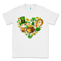 White St Patricks heart Classic Tee - AdoDesignShop