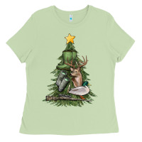 Matcha hunting christmas tree Ladies Tee - MaliasSmallBusiness