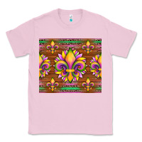 Bubblegum Pink mardi gras sunflowers fleur, de lis glitter leopard background Classic Tee - Artiststas