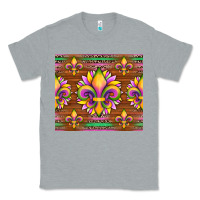 Heather Grey mardi gras sunflowers fleur, de lis glitter leopard background Classic Tee - Artiststas