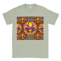 Matcha mardi gras sunflowers fleur, de lis glitter leopard background Classic Tee - Artiststas