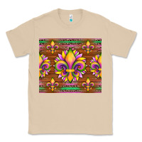Mushroom mardi gras sunflowers fleur, de lis glitter leopard background Classic Tee - Artiststas