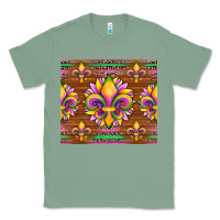 Sage mardi gras sunflowers fleur, de lis glitter leopard background Classic Tee - Artiststas