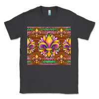 Smoke mardi gras sunflowers fleur, de lis glitter leopard background Classic Tee - Artiststas