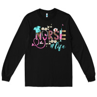 Black nurse life Long Sleeve Tee - BarkalooDesign