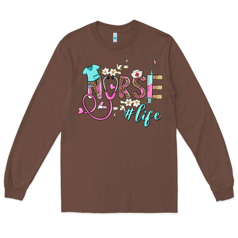 Nurse Life Long Sleeve Tee by BarkalooDesign | Teevron