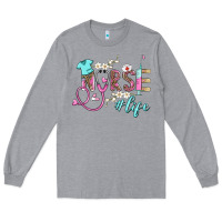 Heather Grey nurse life Long Sleeve Tee - BarkalooDesign
