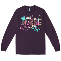 Plum nurse life Long Sleeve Tee - BarkalooDesign