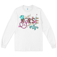 White nurse life Long Sleeve Tee - BarkalooDesign