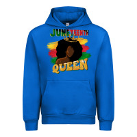 Cobalt juneteenth queen black woman afro queen Urban Hoodie - CowGirlArtShop