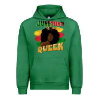 Emerald juneteenth queen black woman afro queen Urban Hoodie - CowGirlArtShop