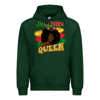 Forest Green juneteenth queen black woman afro queen Urban Hoodie - CowGirlArtShop