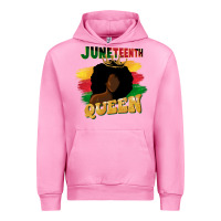 Fuchsia Pink juneteenth queen black woman afro queen Urban Hoodie - CowGirlArtShop