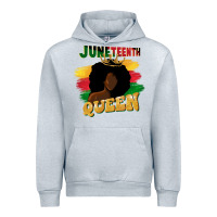 Heather Grey juneteenth queen black woman afro queen Urban Hoodie - CowGirlArtShop