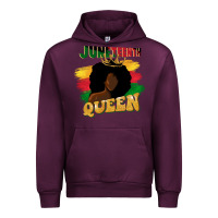 Mauve Wine juneteenth queen black woman afro queen Urban Hoodie - CowGirlArtShop