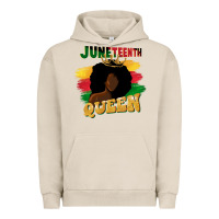 Pigment French Oak juneteenth queen black woman afro queen Urban Hoodie - CowGirlArtShop