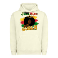 Pigment Pistachio juneteenth queen black woman afro queen Urban Hoodie - CowGirlArtShop