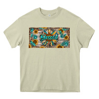 Mossy Blessed With Sunflower And Gemstone Heavy Core Tee - RanaPortraitStore