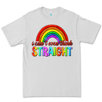 Dove Grey i cant even think straight Premium Tee - texasbilliewilder