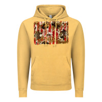 Vintage Mustard america, cowhide, leopard backgraund Vintage Hoodie - JahusDesignShop