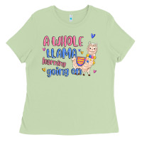 Matcha a whole llama learning going on Ladies Tee - MaliasSmallBusiness