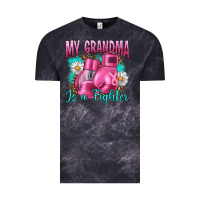 Cloud Black Breast Cancer My Grandma Is A Fighter Vintage Tee - Artiststas